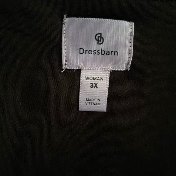 Dressbarn Women's Crochet Three Quarter Bell Sleeves V-Neck Top 3X - Picture 14 of 15